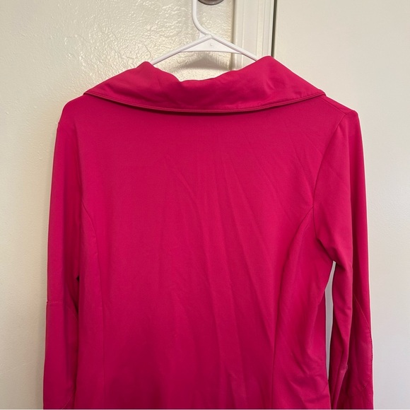Spyder Pink Women's Fuchsia Quarter-Zip Sweatshirt Activewear Top Women Size 10 - Picture 10 of 12